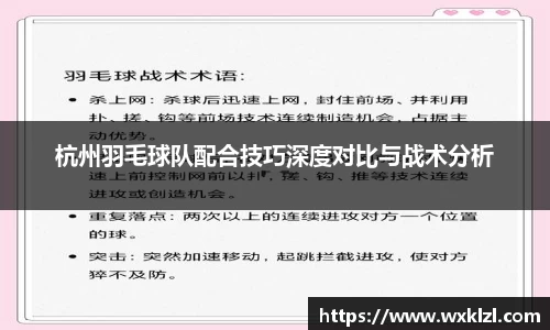 杭州羽毛球队配合技巧深度对比与战术分析
